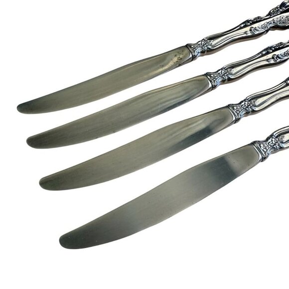 4 Oneida Michelangelo Dinner Knives Stainless Heirloom Glossy  Flatware  9 In - Picture 6 of 10